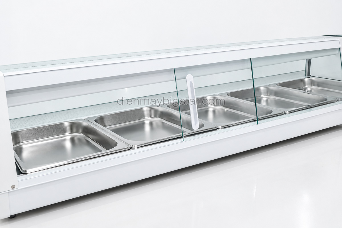 Tủ trưng bày sushi có làm lạnh 132 lít BSD-132L 21 tu trung bay sushi 132L BSD 132L 1
