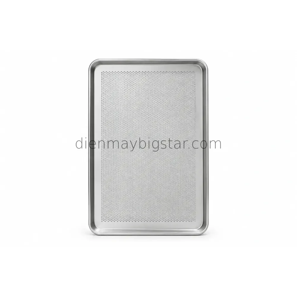 Khay nướng bánh nhôm đục lỗ 600x400x30mm PABT-30H 5 Khay nướng bánh nhôm đục lỗ 600x400x30mm PABT-30H - Ảnh 2