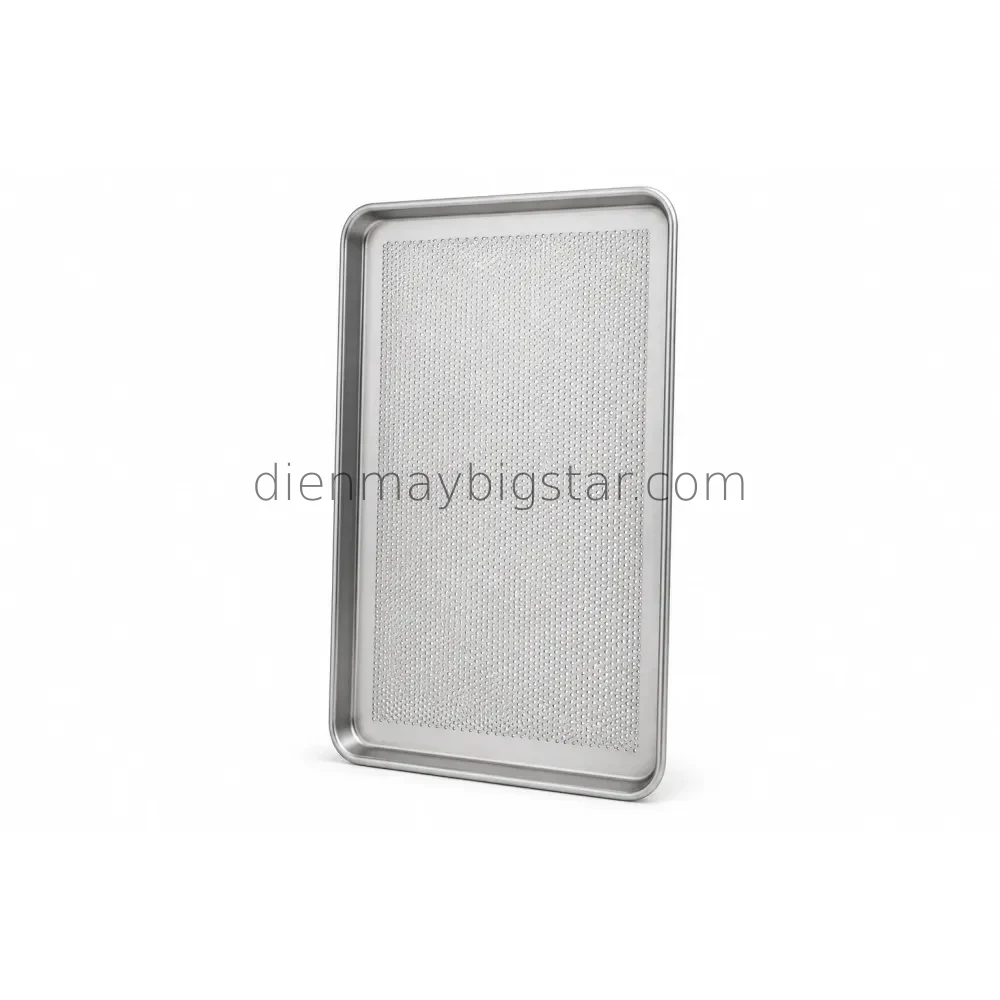 Khay nướng bánh nhôm đục lỗ 600x400x30mm PABT-30H 6 Khay nướng bánh nhôm đục lỗ 600x400x30mm PABT-30H - Ảnh 3