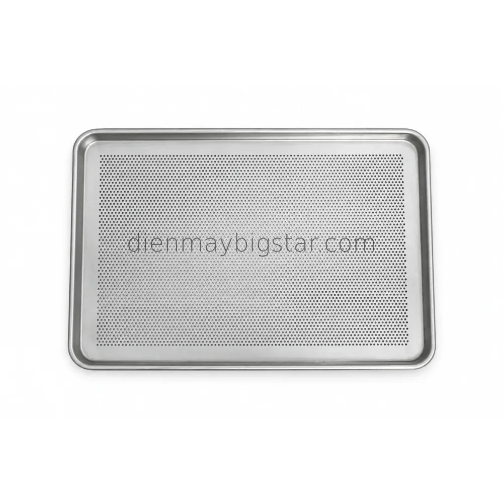 Khay nướng bánh nhôm đục lỗ 600x400x30mm PABT-30H - Thông số kỹ thuật