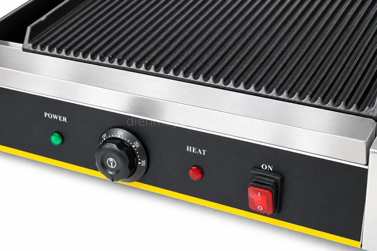 May kep nuong banh mi da nang doi 220V 4 4KW BS 813E 5