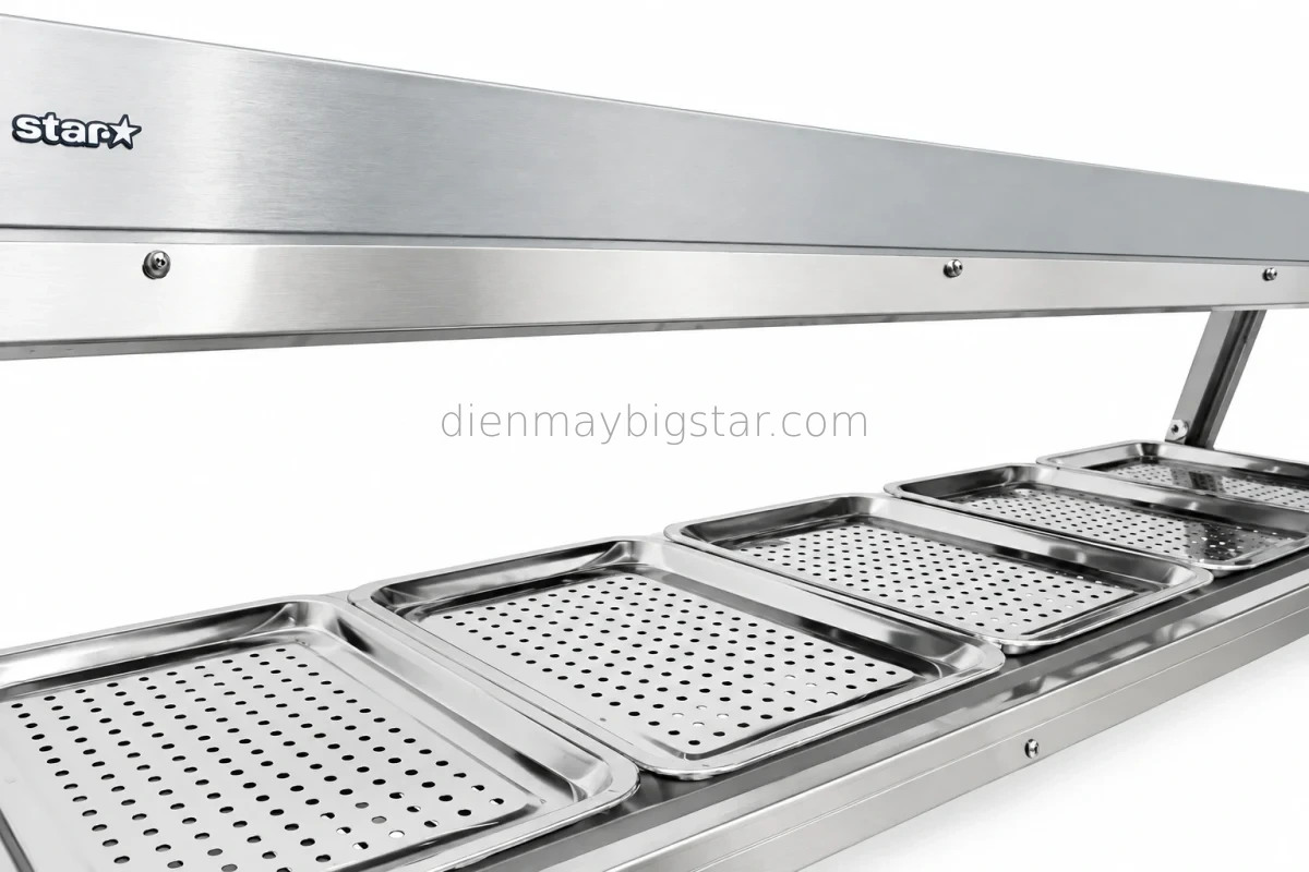 Tủ giữ nóng thức ăn 10 khay 1500mm BS-2*5 20 tu giu nong thuc pham tu giu nong thuc an 10 khay 1500mm bs 2 5 8