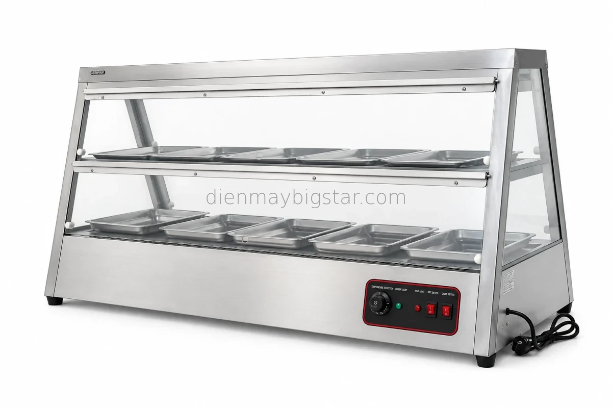Tủ giữ nóng thức ăn 10 khay 1500mm BS-2*5 21 tu giu nong thuc pham tu giu nong thuc an 10 khay 1500mm bs 2 5 9