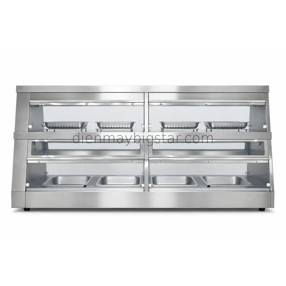 Tủ giữ nóng bánh 3 tầng 8 khay 1800mm BS-8P