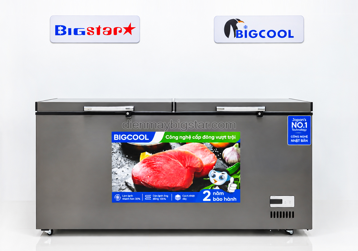 Tủ đông nằm 700L 1m7 BigCool SS-700L (ĐEN) 25 tu dong nam 1m7 bigcool ss 700Lden 11