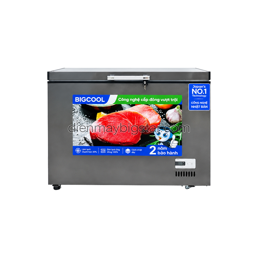 Tủ đông nằm 450L 1m1 BigCool SS-450L (ĐEN)