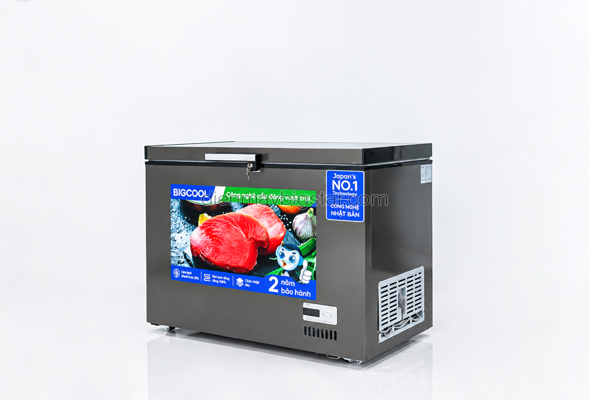 Tủ đông nằm 450L 1m1 BigCool SS-450L (ĐEN) 30 tu dong nam 450L 1m1 BigCool SS 450den 8