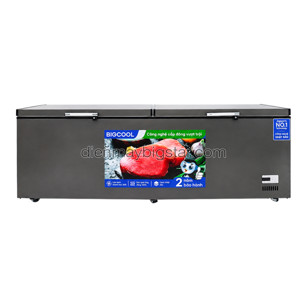Tủ đông nằm 1700L 2m6 BigCool SS-1700L (ĐEN)