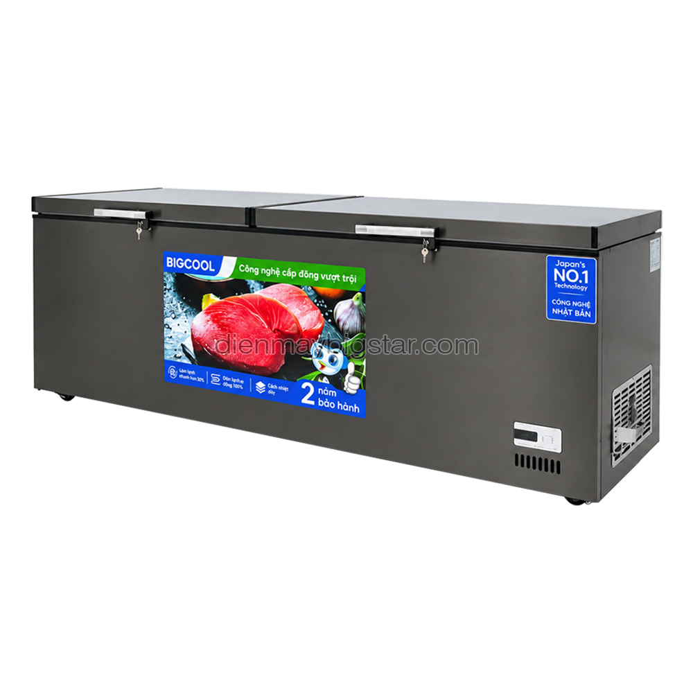 Tủ đông nằm 1700L 2m6 BigCool SS-1700L (ĐEN) 14 Tủ đông nằm 1700L 2m6 BigCool SS-1700L (ĐEN) - Ảnh 2
