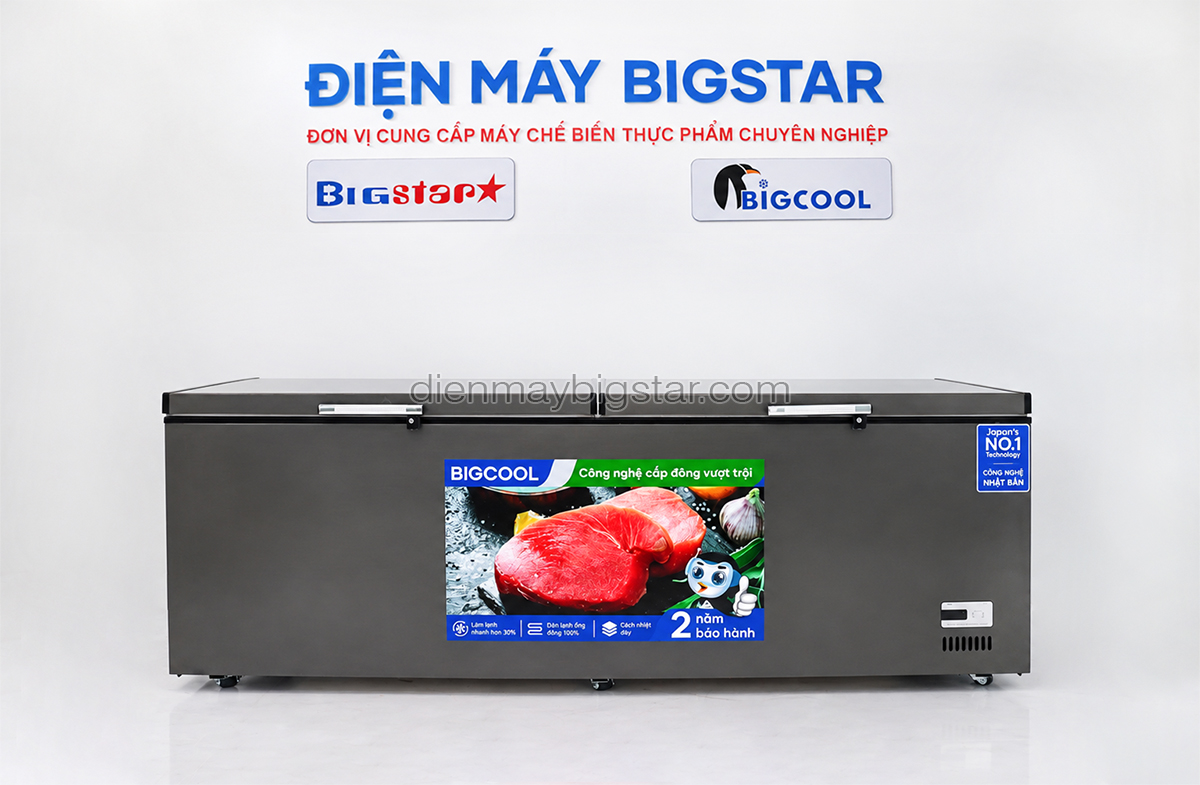 Tủ đông nằm 1700L 2m6 BigCool SS-1700L (ĐEN) 31 tu dong nam 1700L 2m6 bigcool ss 1700Lden 5