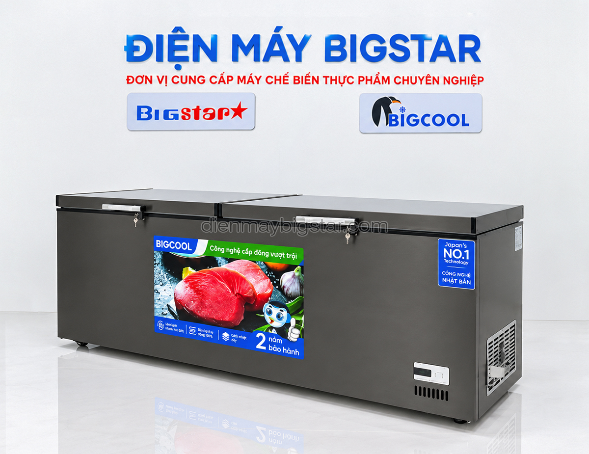 Tủ đông nằm 1700L 2m6 BigCool SS-1700L (ĐEN) 21 tu dong nam 1700L 2m6 bigcool ss 1700Lden 8