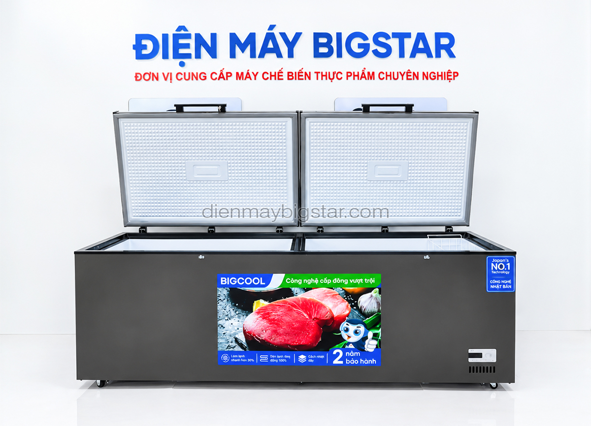 Tủ đông nằm 1700L 2m6 BigCool SS-1700L (ĐEN) 23 tu dong nam 1700L 2m6 bigcool ss 1700Lden 9