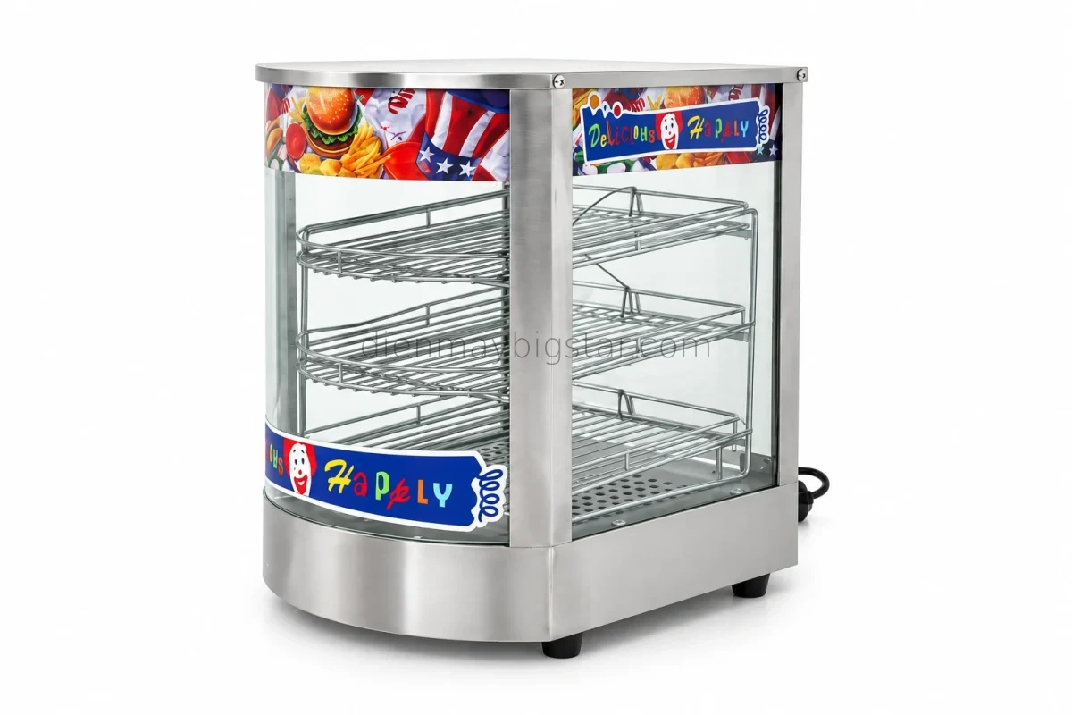 Tủ giữ nóng thức ăn 3 tầng cỡ nhỏ 360mm BS-825 18 tu giu nong thuc pham bs 825 7